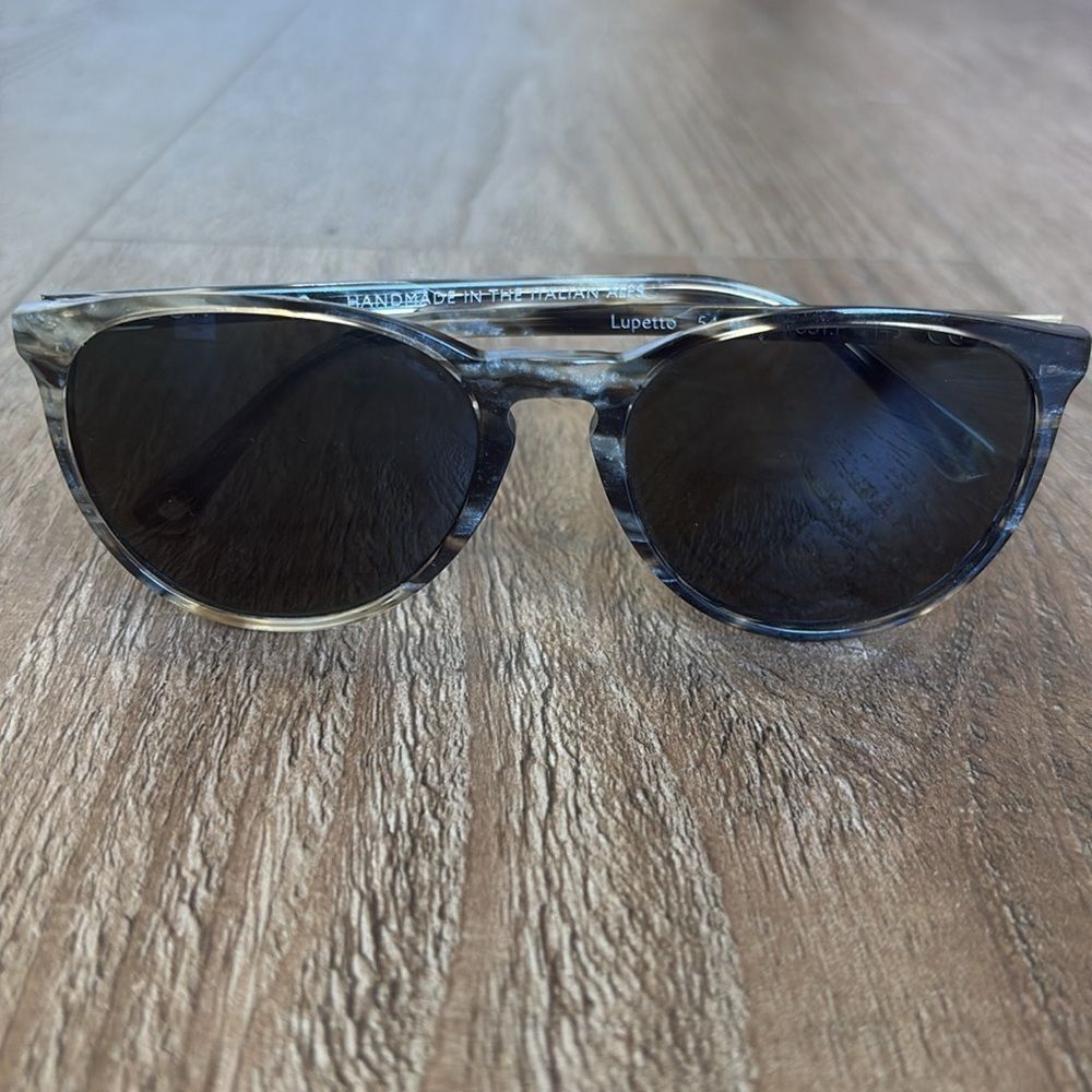 Dom Vetro Lupetta Grey & Black Tortoise Shell Sunglasses Made In Italian Alps